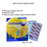 TRIVITAMIN 3B supplement pills (B1, B6, B12) box of 100v soft capsules - Supplement B vitamins, incr