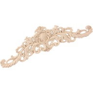 Long Wood Appliques DIY Wooden Carved Onlays for Bed Door Cabinet Wardrobe Furniture Decoration (1PC