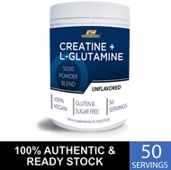 Pharmanutri Creatine Monohydrate + Glutamine 250 g (50 serving) 2 in 1 Halal Creatine Halal Glutamin