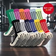 Men's 3-Pack Soccer Socks - Moisture-Wicking, Breathable, Anti-Slip, and Durable with Silicone Grips