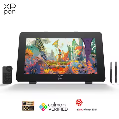 XPPen 4K Artist Pro 24 (Gen 2) Graphics Tablet Monitor 23.8 Inch Calman Verifed Display Dual 16K Lev