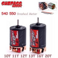 SURPASS HOBBY RC Crawler 540 550 Brushed Motor 10T/11T/12T/13T/16T/20T for 1/10 1/12 Traxxas SCX10 R