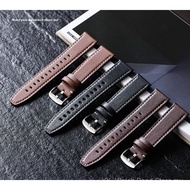 20mm 22mm Leather Watch Strap for Smart Watch GT5 GT4 38/40/41/42/44/45/49mm Quick Release Replaceme