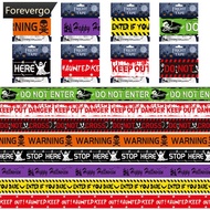FOREVERGO Halloween Warning Tape Caution Barrier Festival Warning Streamer Spooky Party Haunted Hous