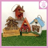 Hanging Wooden House Decoration Garden House Decoration Deco Item