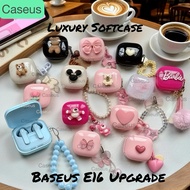 GANTUNGAN Baseus Bowie E16 Upgrade Softcase E19 E20 E20s Luxury Plain Color Pattern + Hanger By Case