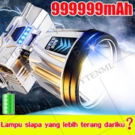999000W malam sama seperti di siang hari dengan daya tahan baterai selama 800 jam Senter Kepala LED
