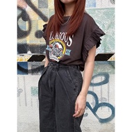 SEVEN | Japan • GRL • Cuff Ruffled Print Tღ