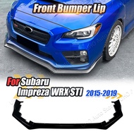 Car Front Bumper Lip Spoiler Lower Diffuser Splitter Body Kits Canards Trim For Subaru Impreza WRX S