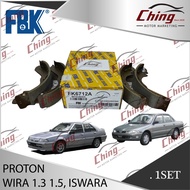 REAR BRAKE SHOES FBK FOR PROTON WIRA 1.3,1.5,ISWARA,SAGA 12V  (FK6712A)