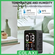 [Colaxi] Temperature Humidity Detector, PM2.5 PM10 PM1.0 Meter for Classroom Grow Tents Car Gym Offi