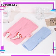 FUTURE1 Hair Straightener Storage Bag, Silicone Storage Hair Curling Wand Cover, Soft Pouch Mat Heat Resistant Hairdressing Curling Iron Insulation Mat