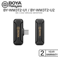 Boya Wireless Noise Cancellation Mini Lapel Mic BY-WM3T2-U1 / BY-WM3T2-U2