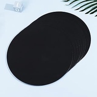 KYMY Round Construction Paper 230GSM 60sheets, Circle Shape Card Stock Paper Art Supplies, Heavyweight Craft Cardstock Paper, Drawing, Coloring, Painting (Black-200gsm-20cm)