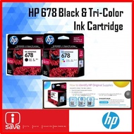 Original HP 678 Black Single / HP 678 Colour Single / HP 678 1 + 1 (Black+Colour) Ink Cartridge