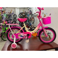 Kids Bike (Size 12"/16") Learning Bike For Kids With Front Basket For 2 To 8 Year