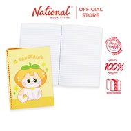 Yarn Notebook Printed Kawaii Cat & Dog Tangerine 80's 5.83x7.87 inches, Orange - Notebooks