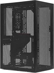 SSUPD Meshroom S V2 Mini-ITX Gaming PC Case (SFF), Full Mesh No Riser Cable, Compatible ATX MB/RX907