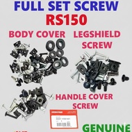 SCREW COVERSET COVER SET HONDA RS150 RS 150 SKRU COVERSET COVERSET FULL SET GENUINE THAILAND