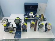 MASARATI 瑪莎拉蒂 Italy Luxury Watches 意大利名牌錶 自動錶 石英錶 不鏽鋼錶殼錶帶 不銹鋼真皮皮帶  原廠一年保用 From  $1188 up!