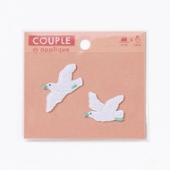 [AIUEO] AIUEO-COUPLE Seagull Embroidery Patch Sticker