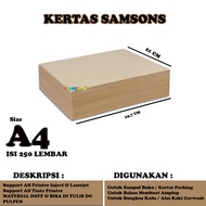 Samson A4 Brown Paper, 250 sheets Samson Brown A4 Paper/ Samson A4 Paper