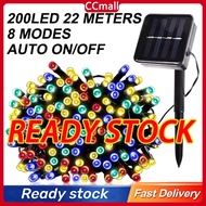 COD 200 LED 22M Solar String Lights Remote Control Waterproof LED Flash Decoration Light Festival Ga