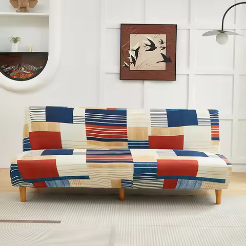 MKZOOM Sofa Bed Cover Elastic Armless Sofa Cover Stretch Sofa Bed Covers Funda Elastic Para Sofa Cam