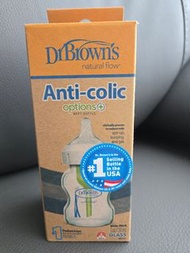 Dr. Brown's Anti-Colic options仿母乳排氣玻璃奶瓶5oz 150ml