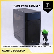 Sharkoon V1000 ASUS Prime B360M-K Intel i5-9400F 16GB DDR4 RAM 500GB SSD GTX 1660 Ti 6GB GPU Win 11 