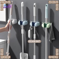 GANTUNGAN Broom & Mop Holder with Broom & Mop Holder Hanging Rack Broom & Mop Hook