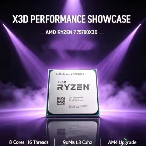 R7 5700X3D AMD Ryzen 7 5000 Series CPU 105W Socket AM4 DDR4 8 Cores 16 Threads Processor For Gaming 