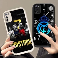DK-85 FC Ronaldo inverted Black and white Silicone Casing for Samsung FE A03S S20 A02S A51 M02S M30S