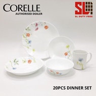 Corelle Daisy Field 20pcs Dinnerware Set Tableware Livingware Set Pinggan Mangkuk Corelle Original