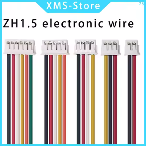 10PCS JST ZH1.5 ZH 1.5mm Wire Cable Connector 2/3/4/5/6/7/8/9/10/12 Pin 1.5MM Pitch Plug 10CM/20cm/3
