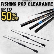 AquaTackle -【RD038】Telescopic Fishing Rod 2.7m/3.6m/4.5m/5.4m/6.3m/7.2m Fibreglass Ultralight Telesc