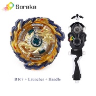 Soraka Beyblade Burst Starter Set B-167 Mirage Fafnir Within Launcher Handle For Kid Boy