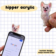 Acrylic hipper acrylic hipper/ hippers phone monitor/