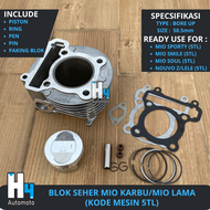 Blok Seher Boring Block Seher BORE UP Cylinder Set MIO MIO SOUL NOUVO 585 58 By DZR Racing