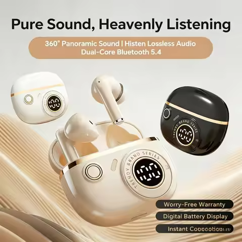 New Hot TWS Wireless In-ear Bluetooth Headset Waterproof Earphone Sports Game Sleep Stereo Comforts