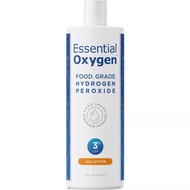 Essential Oxygen Food Grade Hydrogen Peroxide, Natural Cleaner, 3% USP, White,  473ml
