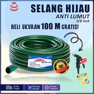 SELANG AIR 5/8 INCH 1 ROL 100 METER HIJAU ANTI LUMUT SELANG TAMAN PERKEBUNAN ALAT CUCI MOTOR MOBIL