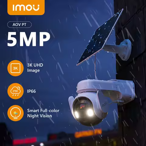 IMOU 4G Sim Solar Camera AOV PT 5MP Security Camera WiFi 360° PTZ Outdoor Camera Human Auto Tracking