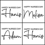 STICKER HAPPY NURSES DAY - SIZE A5
