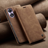 For Oppo A78 2023 Casing For Oppo A78 A77s A74 A57 A57s OppoA78 A 78 nfc 4G 5G Flip Matte PU Leather