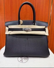👏🏻門市現貨～🐎Hermes Birkin 30黑色銀釦 togo K stamp