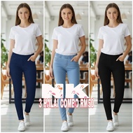 3 Halai Combo Rm50 Jagging Skinny Fit Quality Good Denim Jeans Size(26)(40)