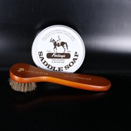 Fiebing's Saddle Soap White + leather Shoe Bag Soap Cleaning Brush
