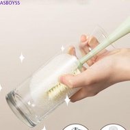 ASBOYSS Baby Bottle Brush Small Milk Bottle Brush Sponge Cleaning Long Handle