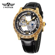 0winner Style Men's Fashion Casual Hollow Mechanical Movement Automatic Mechanical s04.10